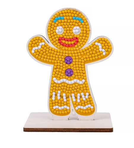 Gingerbread man crystal art - -,