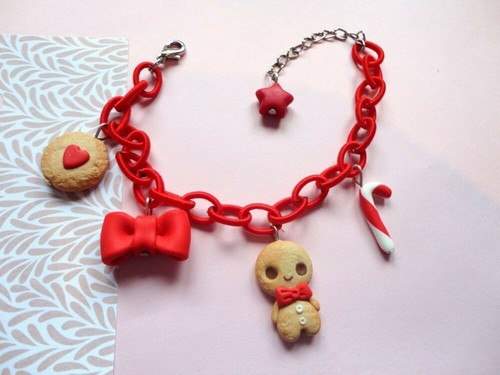 Bracciale natalizio omino - bracciale,